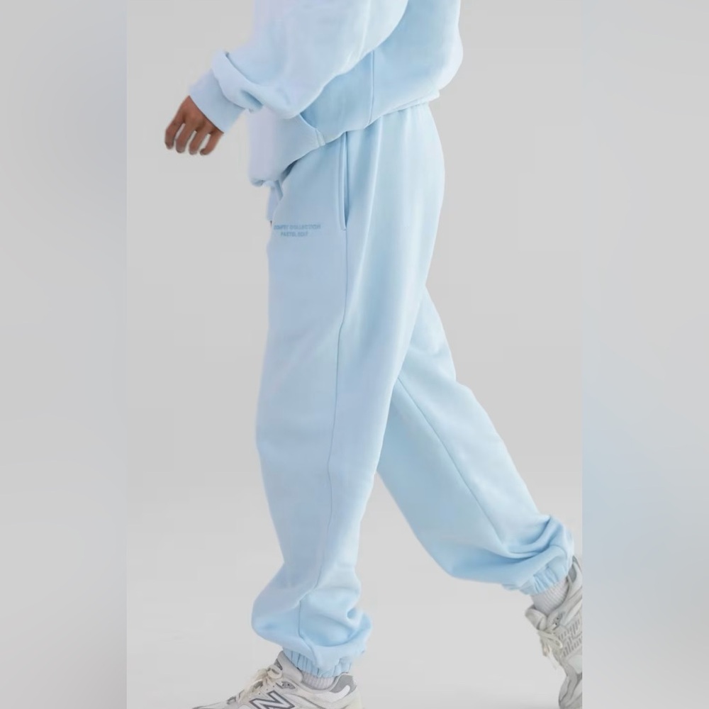 Comfrt Collection MediumPastel Edit Baby Blue Oversized Sweatpants